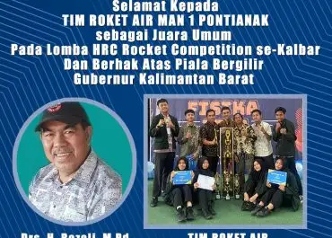 Bawa Pulang Piala Bergilir Gubernur Kalimantan Barat dalam Pekan Raya Fisika 2023