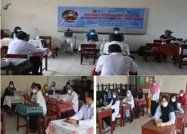 Vaksinasi Covid-19 Siswa MAN 1 Pontianak Bentuk Peduli Generasi Indonesia